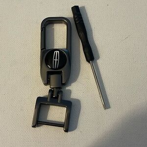 Lincoln Logo Key Fob Keychain in Metal NWT
